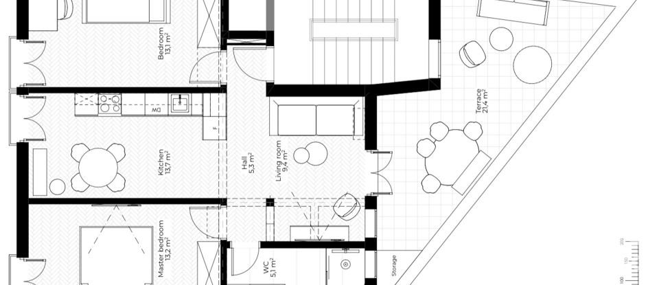 Appartement T2 à Misericórdia de 92 m²