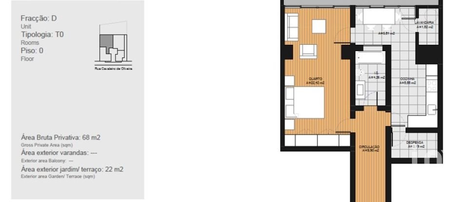 Appartement T0 à Arroios de 68 m²