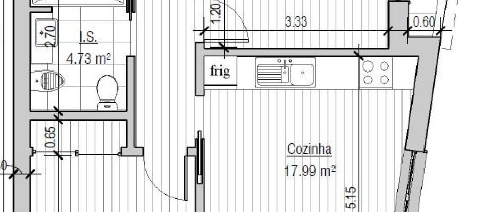 Apartment T1 in Ferrel of 66 m²