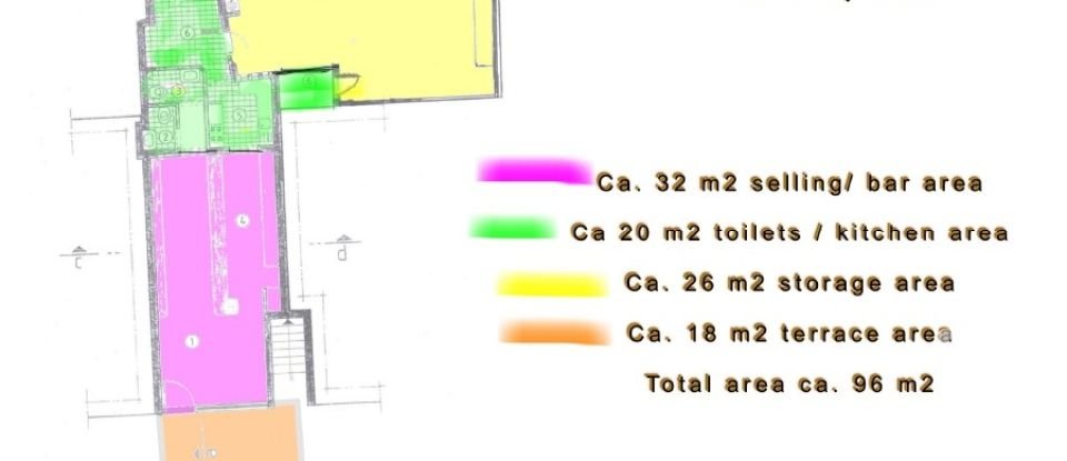 Shop / premises commercial in Albufeira e Olhos de Água of 30 m²