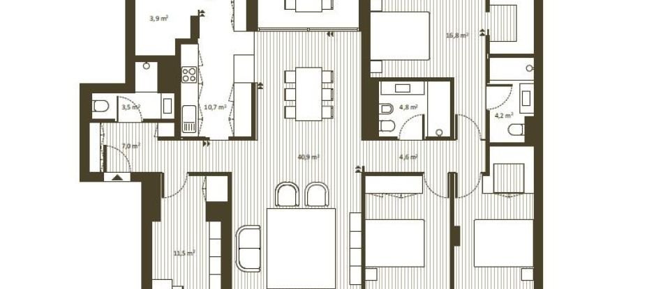 Appartement T4 à Águas Santas de 227 m²