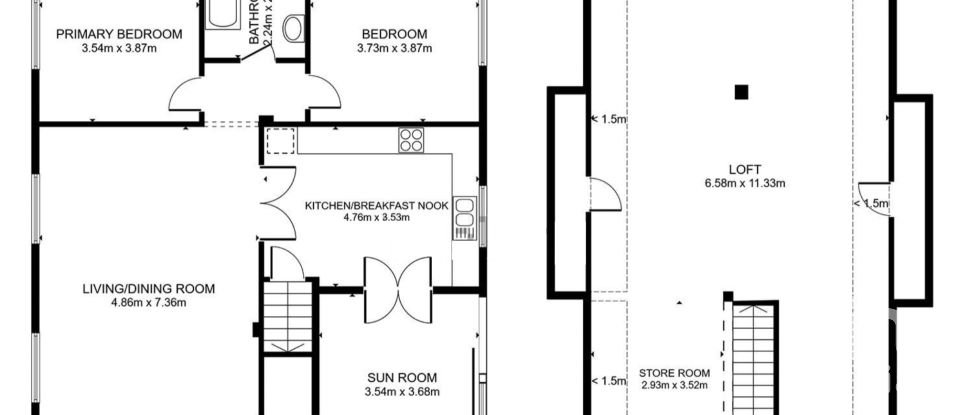 Casa tradicional T2 em Ferreira do Zêzere de 170 m²