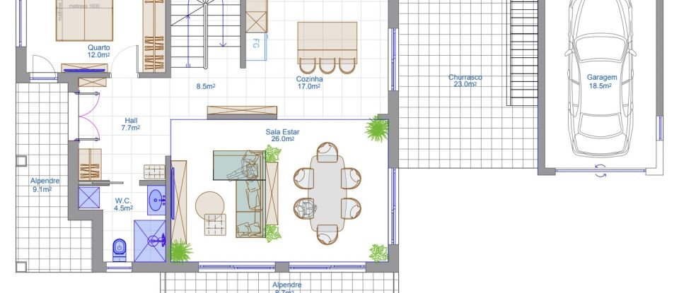 Casa T4 em Tornada e Salir do Porto de 192 m²