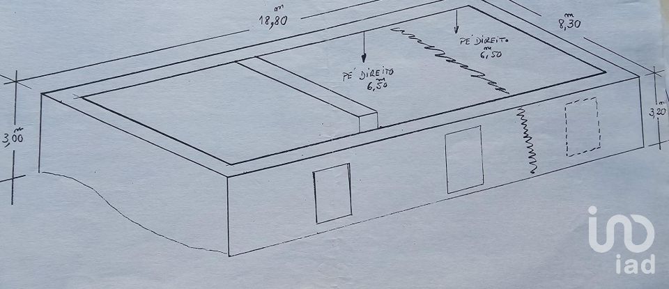 Terreno em Castedo e Cotas de 1 300 m²