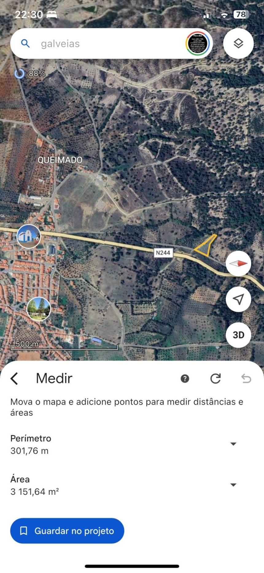 Terreno em Ponte de Sor, Tramaga e Vale de Açor de 3 000 m²