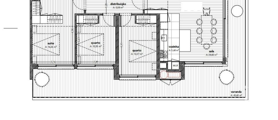 Appartement T3 à Mafamude e Vilar do Paraíso de 162 m²