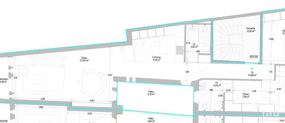 Apartamento T2 em Cedofeita, Santo Ildefonso, Sé, Miragaia, São Nicolau e Vitória de 143 m²