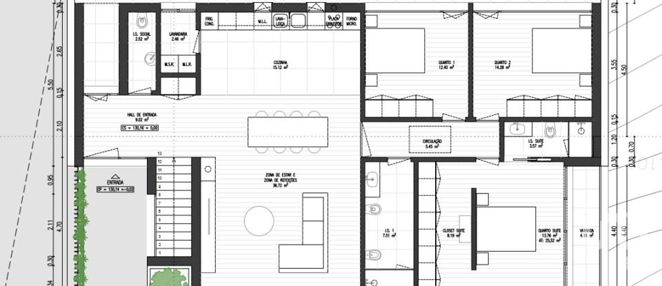 Terrain à Rio Maior de 1 309 m²