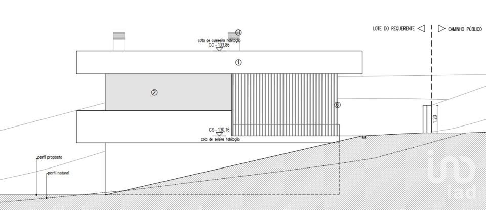 Terrain à Rio Maior de 1 309 m²