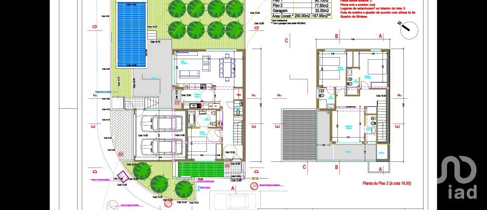 Terreno em Estômbar e Parchal de 302 m²