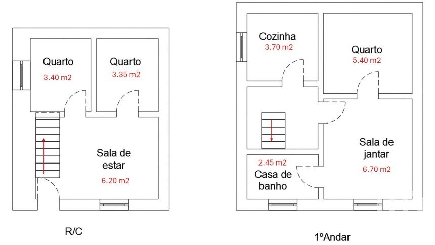 Casa / Villa T3 em Janeiro de Cima e Bogas de Baixo de 50 m²