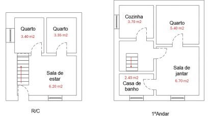 Casa / Villa T3 em Janeiro de Cima e Bogas de Baixo de 50 m²