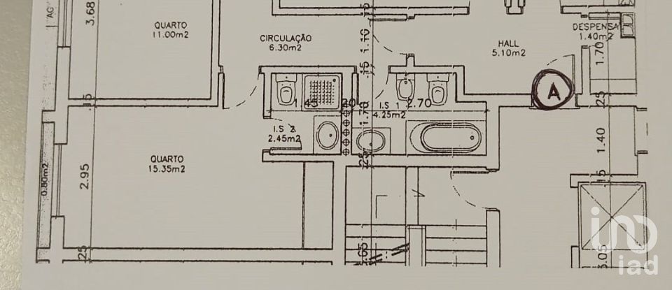 Appartement T3 à Seixal, Arrentela e Aldeia de Paio Pires de 117 m²