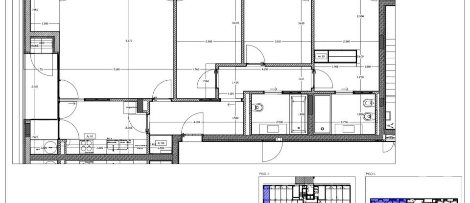 Appartement T3 à Águas Santas de 166 m²