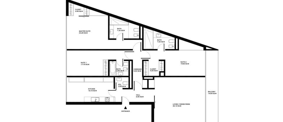 Appartement T3 à Misericórdia de 170 m²