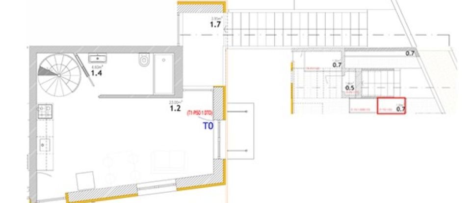 Apartamento T2 em Chafé de 62 m²