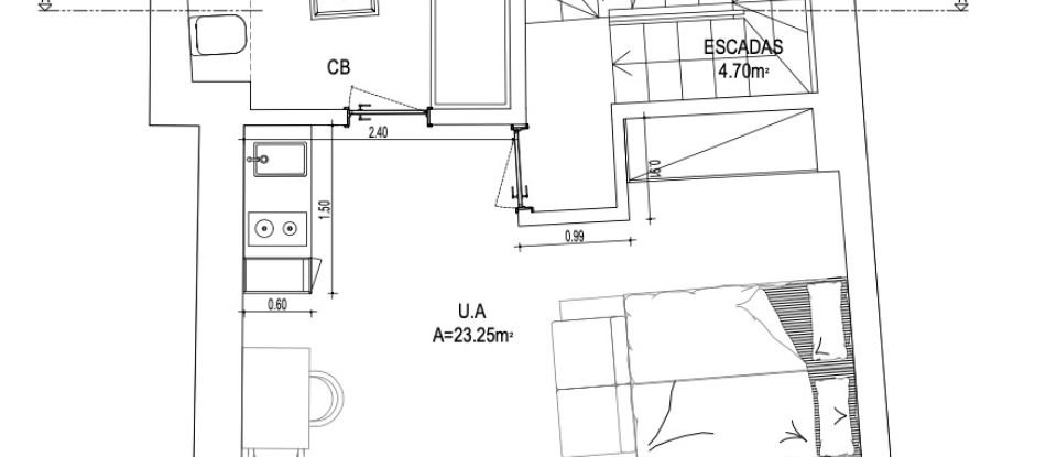 Prédio em Misericórdia de 154 m²