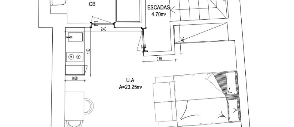 Prédio em Misericórdia de 154 m²