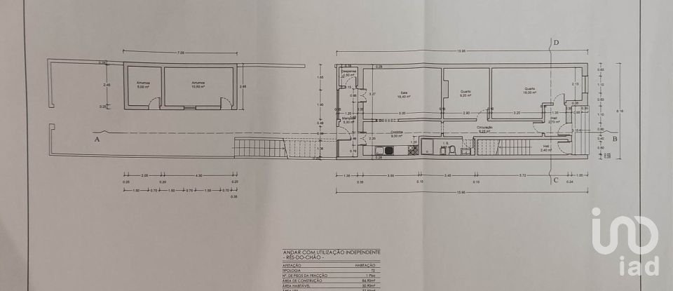 Prédio em Pombalinho de 272 m²