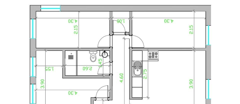 Apartment T3 in Castanheira do Ribatejo e Cachoeiras of 74 m²