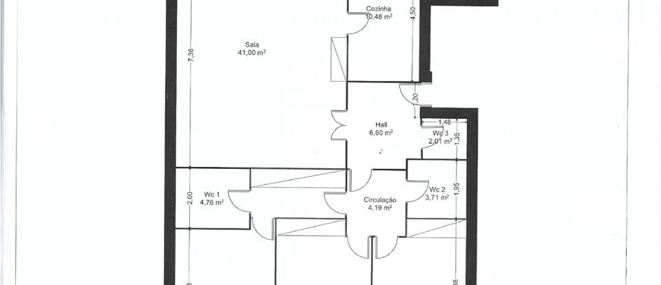 Apartment T3 in Costa of 111 m²