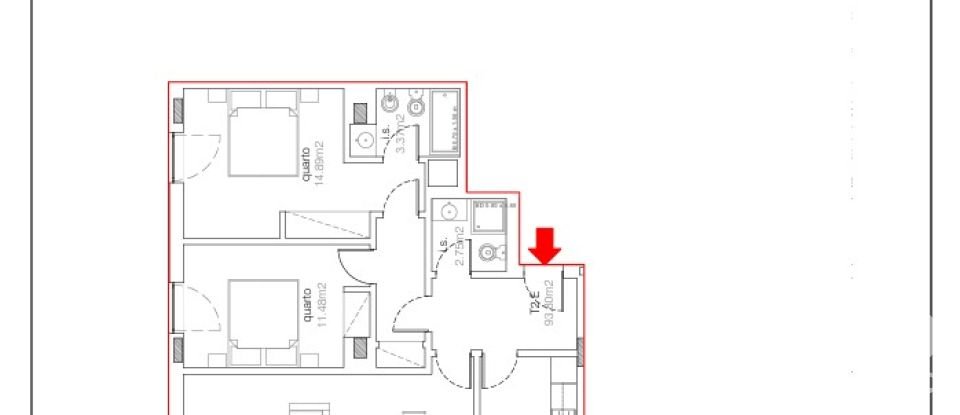 Appartement T2 à Buarcos E São Julião de 93 m²