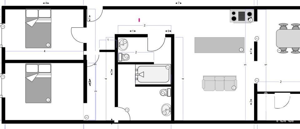 Apartment T2 in São Vicente of 74 m²