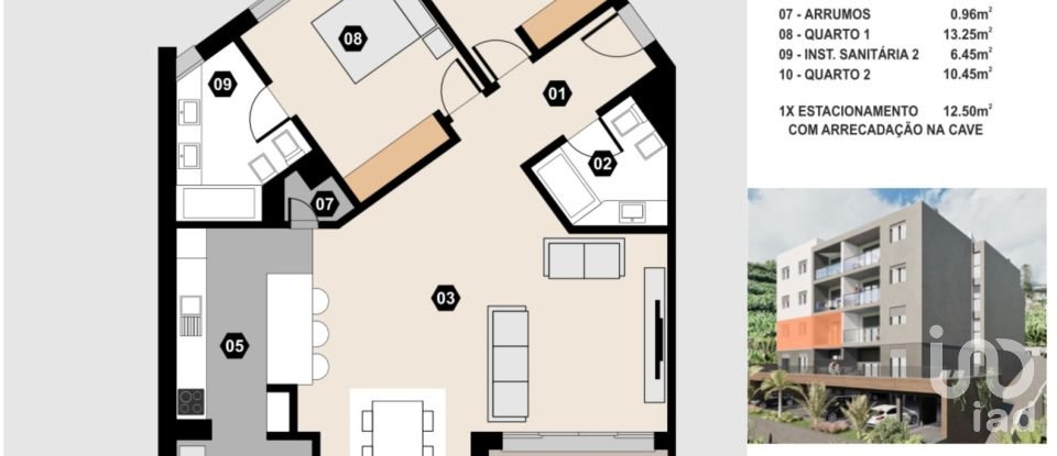 Appartement T2 à Câmara de Lobos de 131 m²