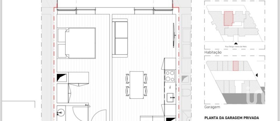 Appartement T1 à Gulpilhares E Valadares de 70 m²