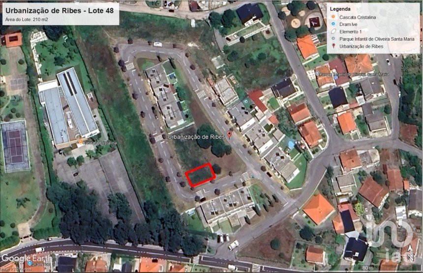 Building land in Oliveira (Santa Maria) of 210 m²