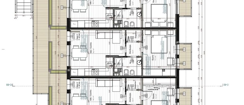 Apartamento T1 em Milagres de 42 m²