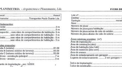 Land in Ramalhal of 392 m²